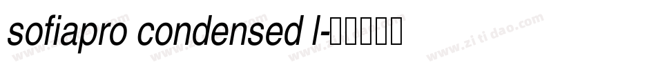 sofiapro condensed l字体转换